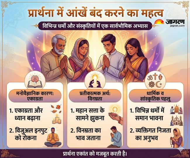 प्रार्थना में आंखें बंद करने का महत्व (1)